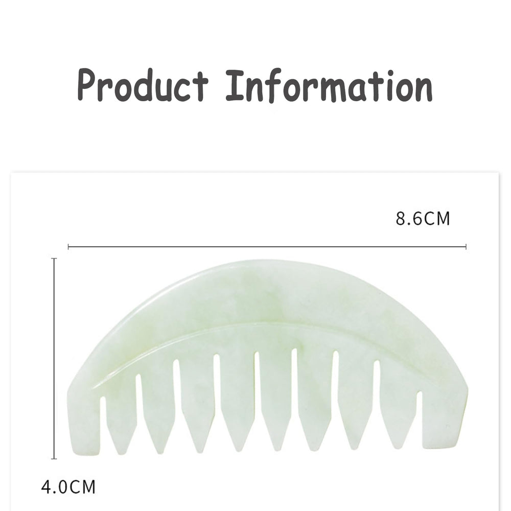 BoAn two-piece jade massager set for versatile scalp care