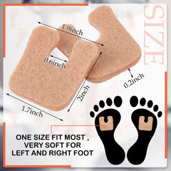Boao metatarsal corn pads adhesive cushion placed on insole for pressure relief.