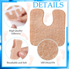 Boao soft felt cushion for insoles reduces pressure and moisture