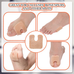 Boao U-shaped pad on insole demonstrates easy direct-application before shoes.