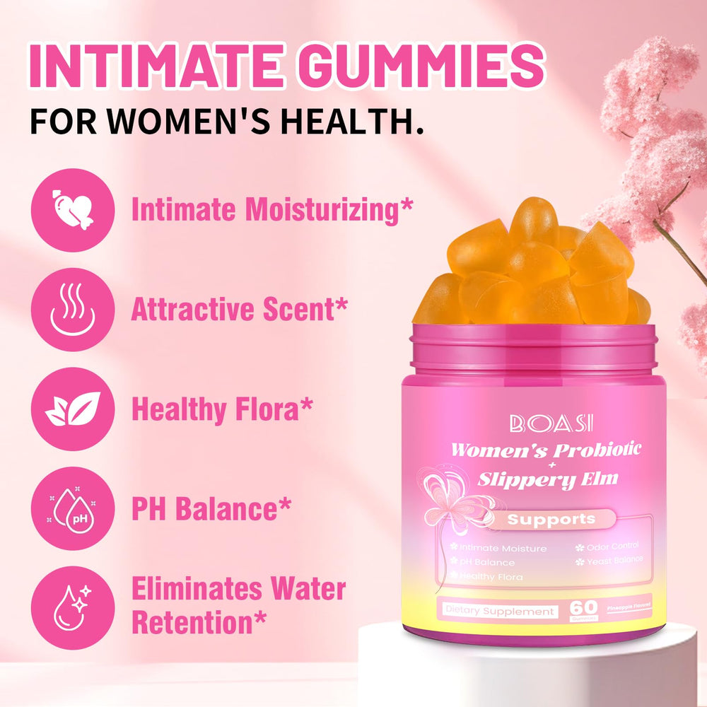 Boasi Digestive Health Gummies close-up emphasizing gut balance and nutrient absorption support