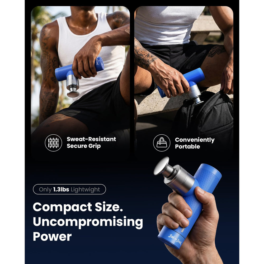 Bob and Brad A7 long battery life powers up to 4.5 hours of cordless recovery.