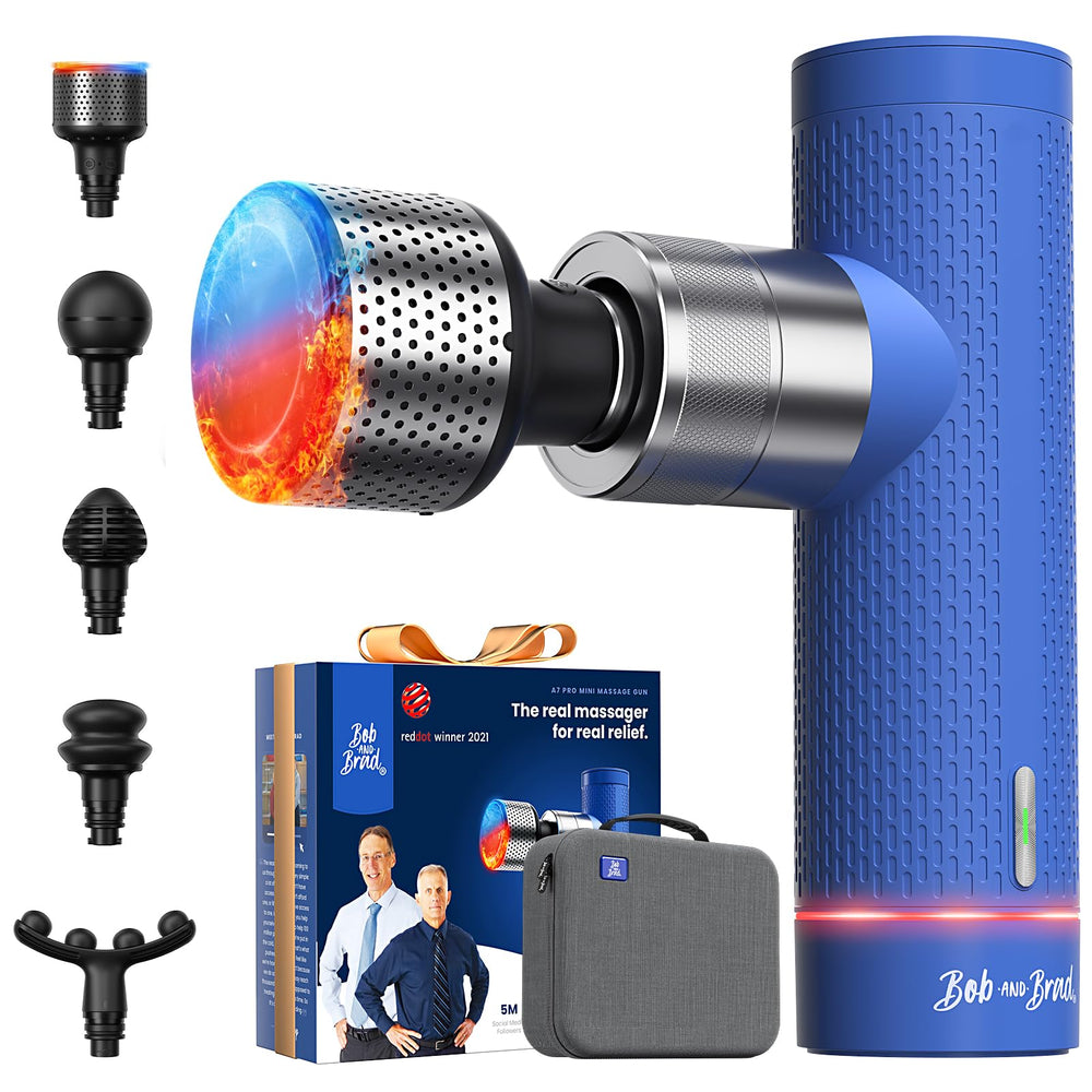 BOB AND BRAD A7 Pro massager with heat therapy for post-workout warmth.