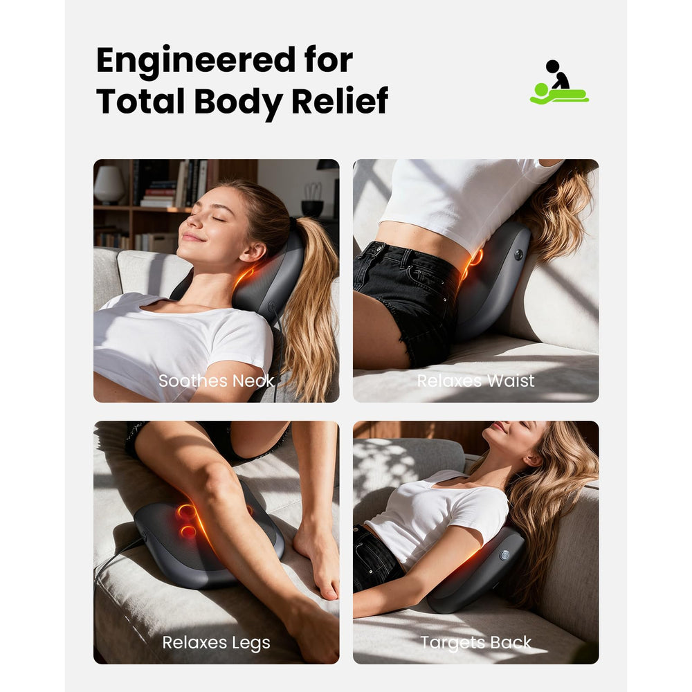 Bob and Brad back massager operates quietly for distraction-free relaxation