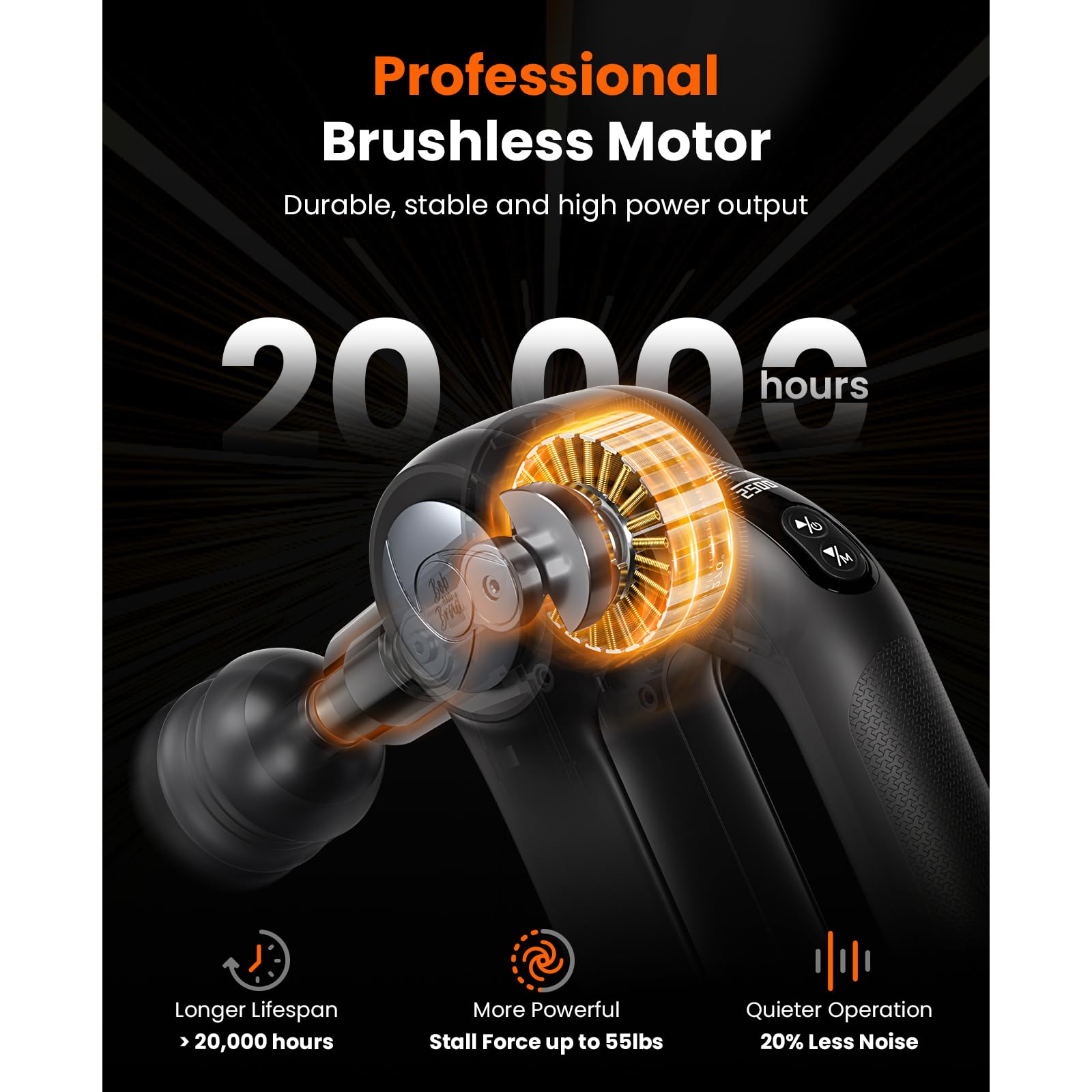BOB AND BRAD D5 Pro Plus OLED modes offer guided massage choices.