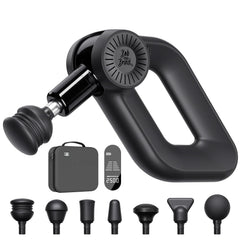 BOB AND BRAD D6 Pro massage gun with 16mm amplitude provides deep tissue percussion.