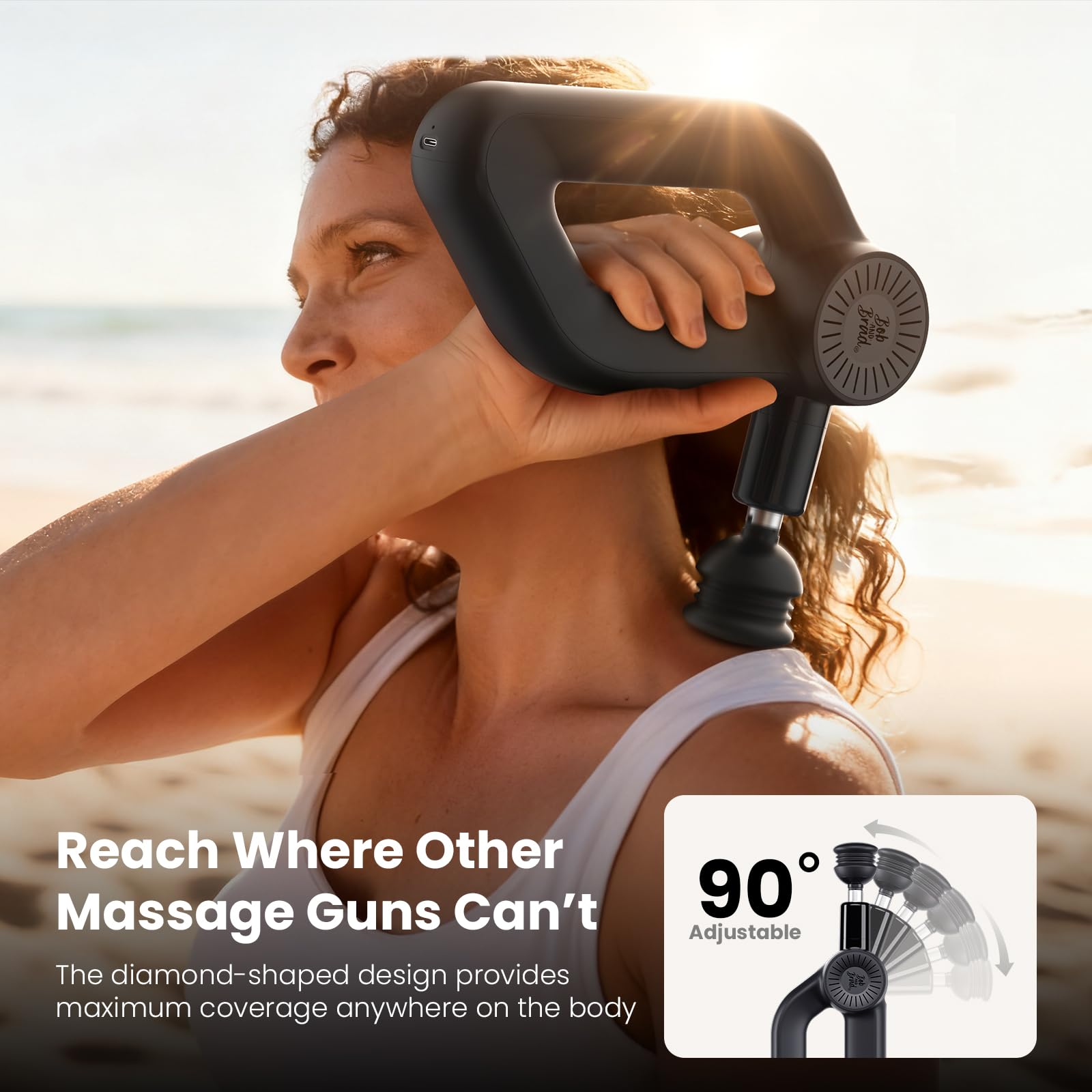 BOB AND BRAD D6 Ultra ergonomic-90-degree grip for easy handling