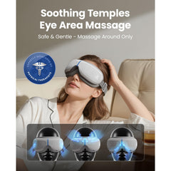 BOB AND BRAD Eye Massager offers 3-level compression for customizable comfort sessions