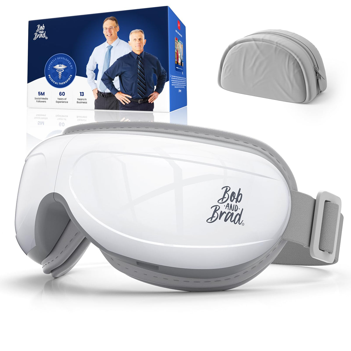 BOB AND BRAD Eye Massager front view showing fit and eye-covering design.
