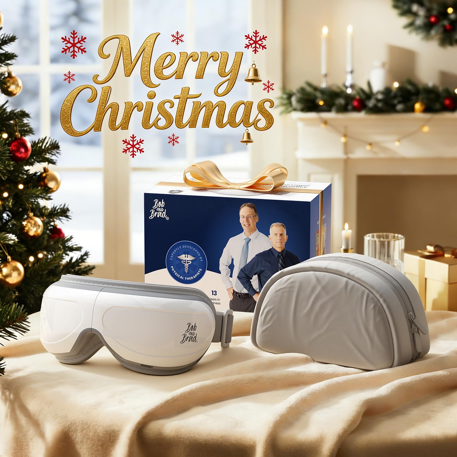 BOB AND BRAD Eye Massager whisper-quiet motor for peaceful use.