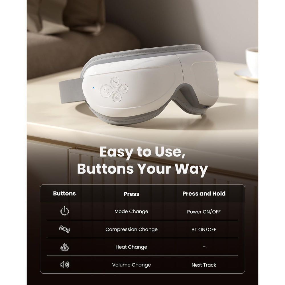 BOB AND BRAD Eye Massager wearable design with adjustable headband.
