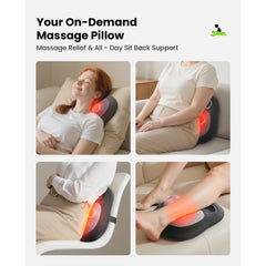 BOB AND BRAD EZBack heat setting controls provide soothing warmth.
