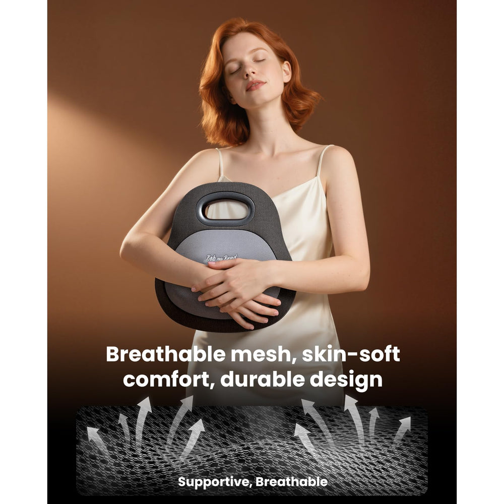 BOB AND BRAD EZBack lightweight massager under 3 lbs for portability.