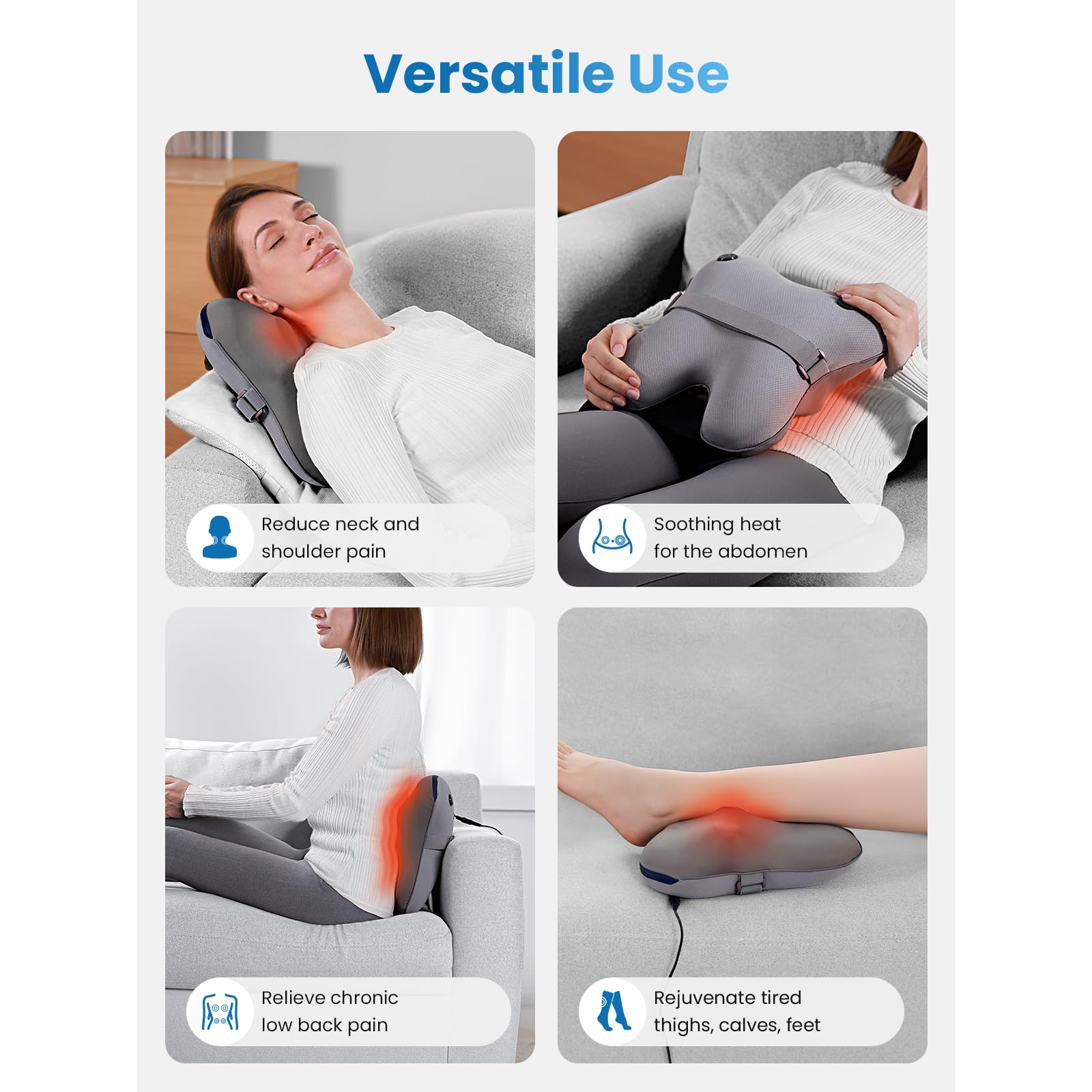 BOB AND BRAD EZBack Plus supports neck to legs for full-body relief.