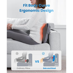 BOB AND BRAD EZBack Plus heat therapy soothes sore muscles during relaxation.
