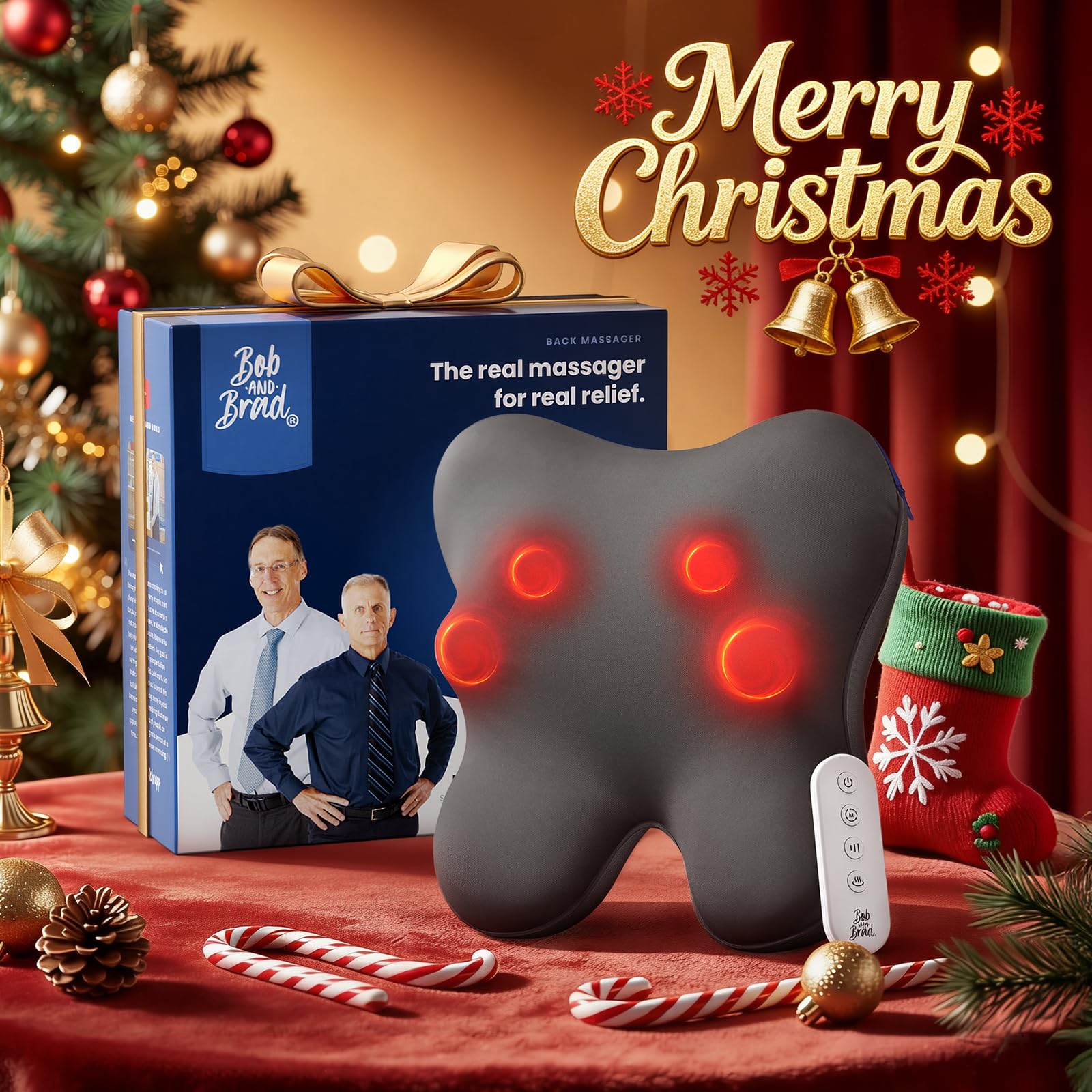 BOB AND BRAD EZBack Plus three massage modes offer versatile relief.