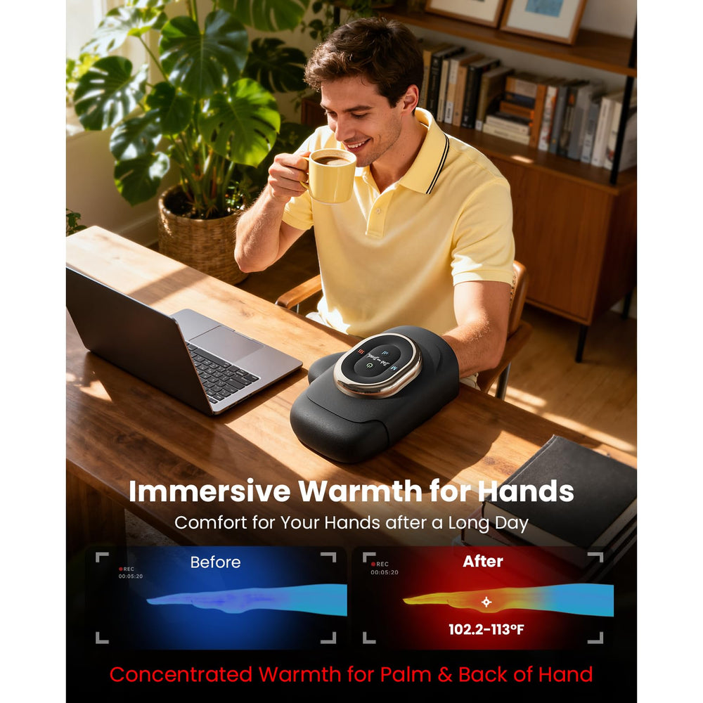 BOB AND BRAD Hand Spa Pro 3 modes with 5 intensities for customizable comfort.
