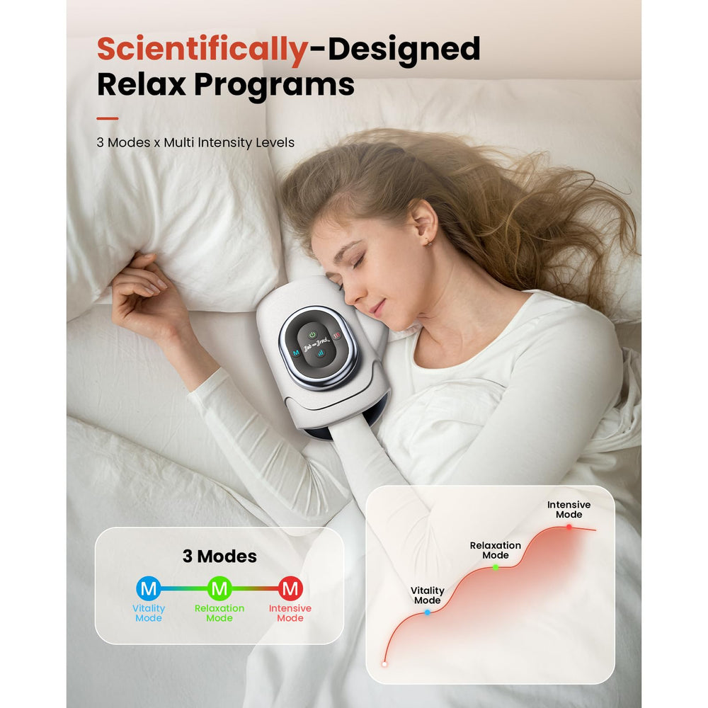 Bob and Brad HandMassager 15-minute timer for safe, relaxed sessions.
