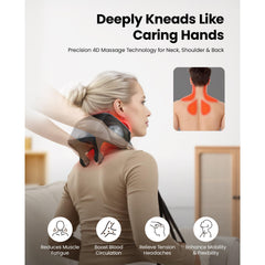 BOB AND BRAD iNeck Pro dual heat zones soften knots and boost circulation