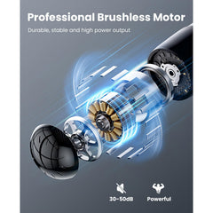 BOB AND BRAD brushless motor delivers quiet, powerful deep-tissue work