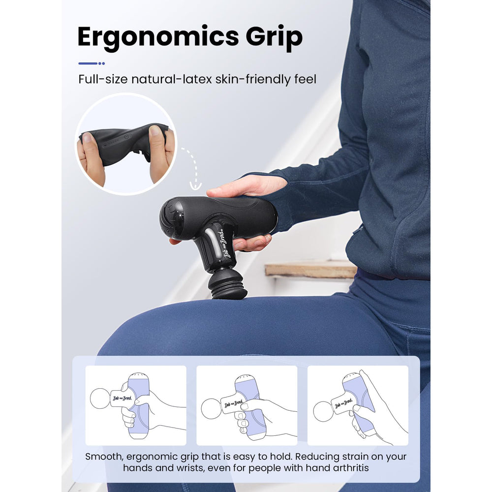 Closeup of massage heads reveals five targeted options