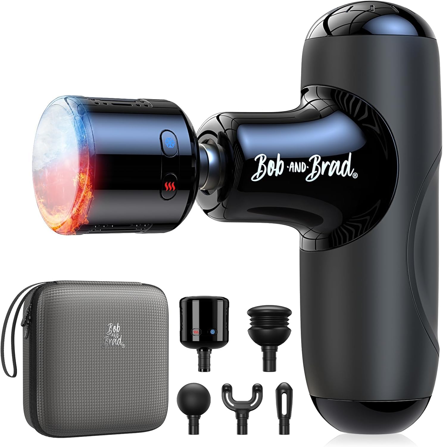 Bob and Brad Q2 Pro Mini with heat and cold presets for targeted relief.