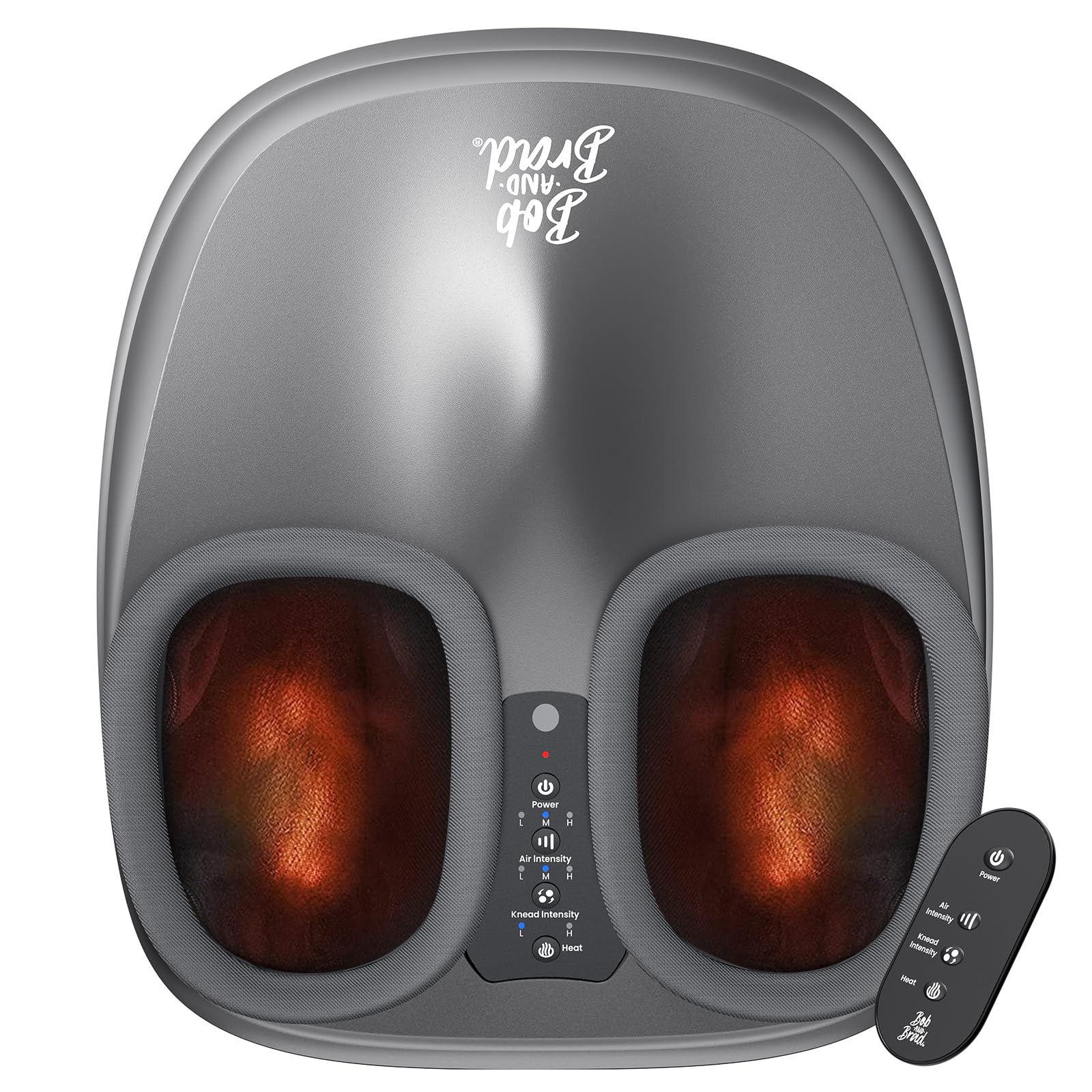 Bob and Brad foot massager with remote for hands-free relaxation at home