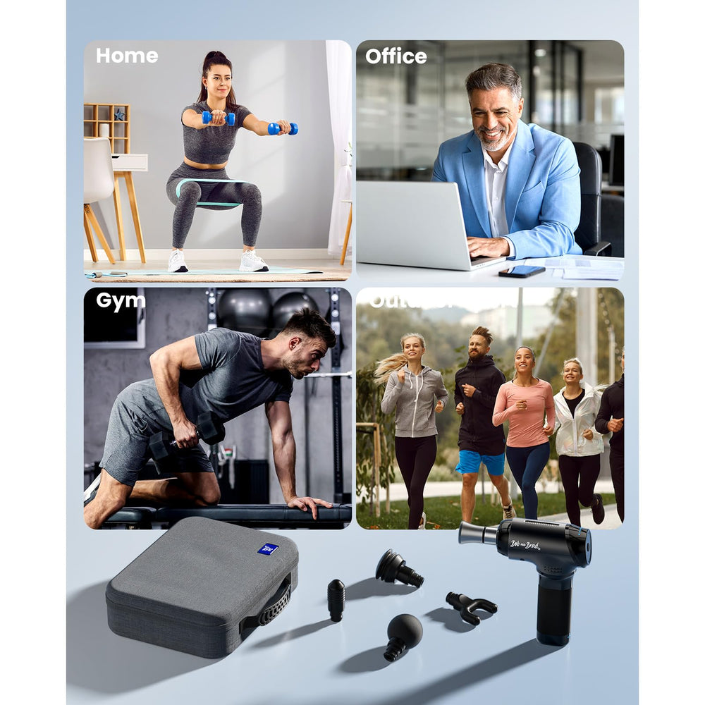 Bob and Brad T2 Max compact design fits gym bags for recovery