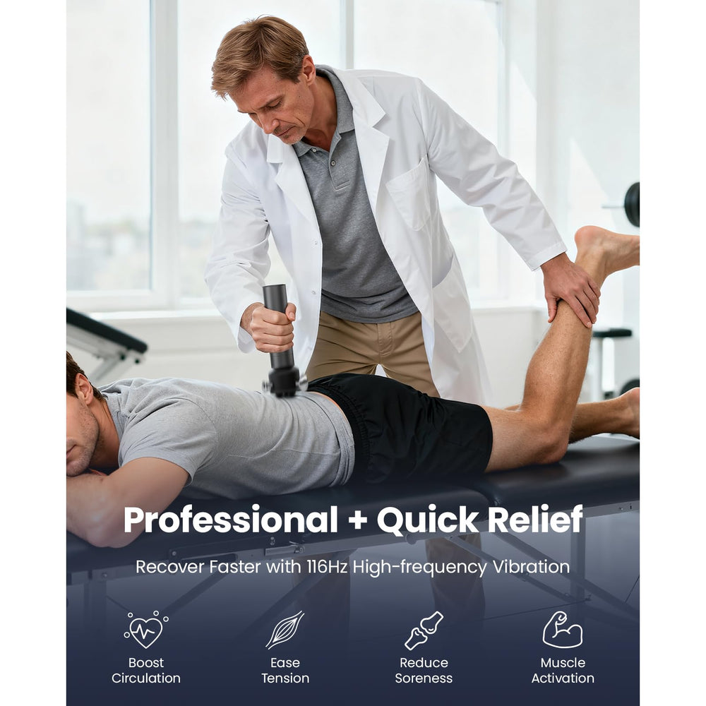Bob and Brad VibeFlow flat-surface head eases tendons and broad muscle groups