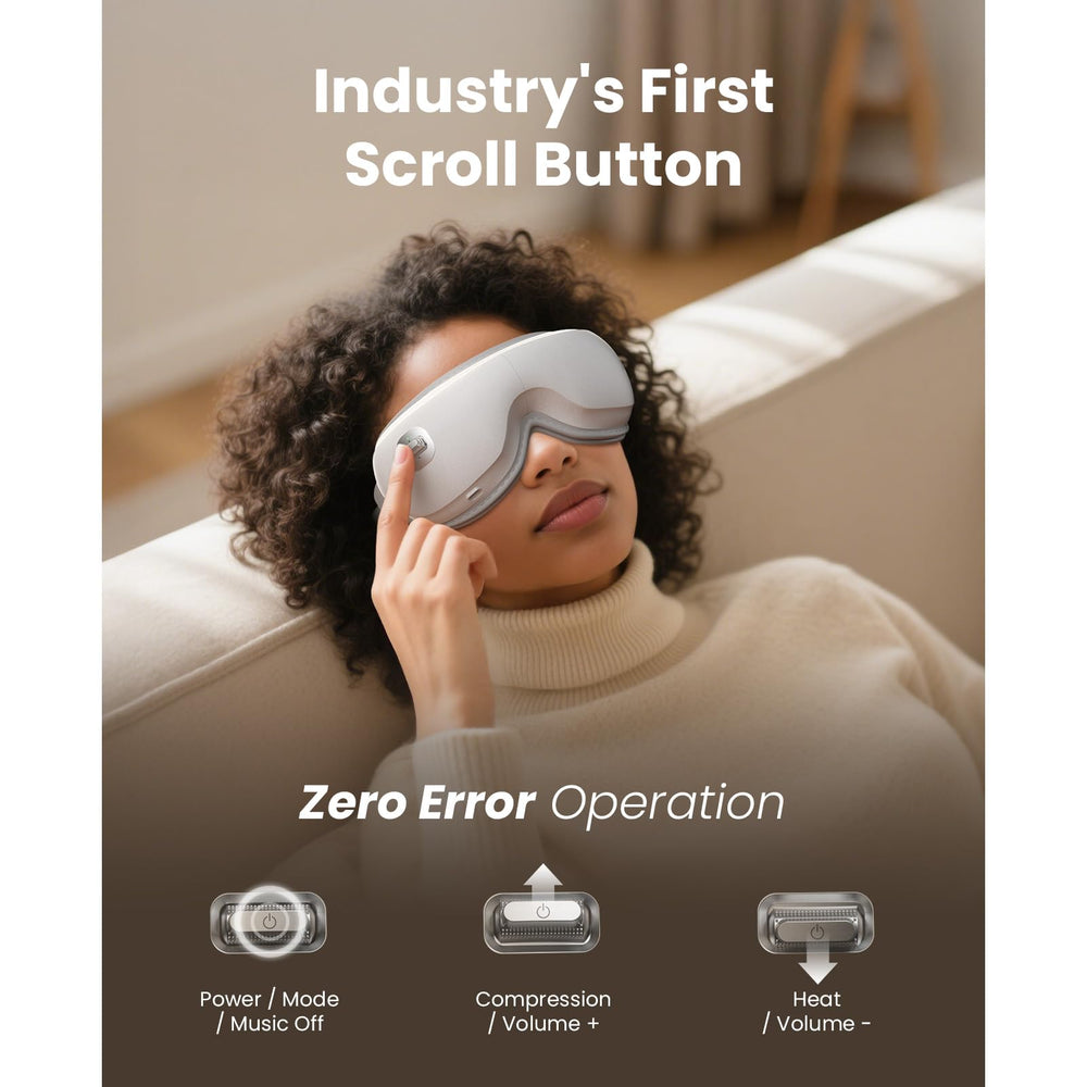 Feather-light 0.6 lb Bob and Brad Zero Pro Eye Massager for weightless wear