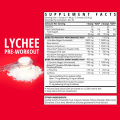 Boba Tea Protein lychee pre-workout pour demonstrates smooth energy for training.