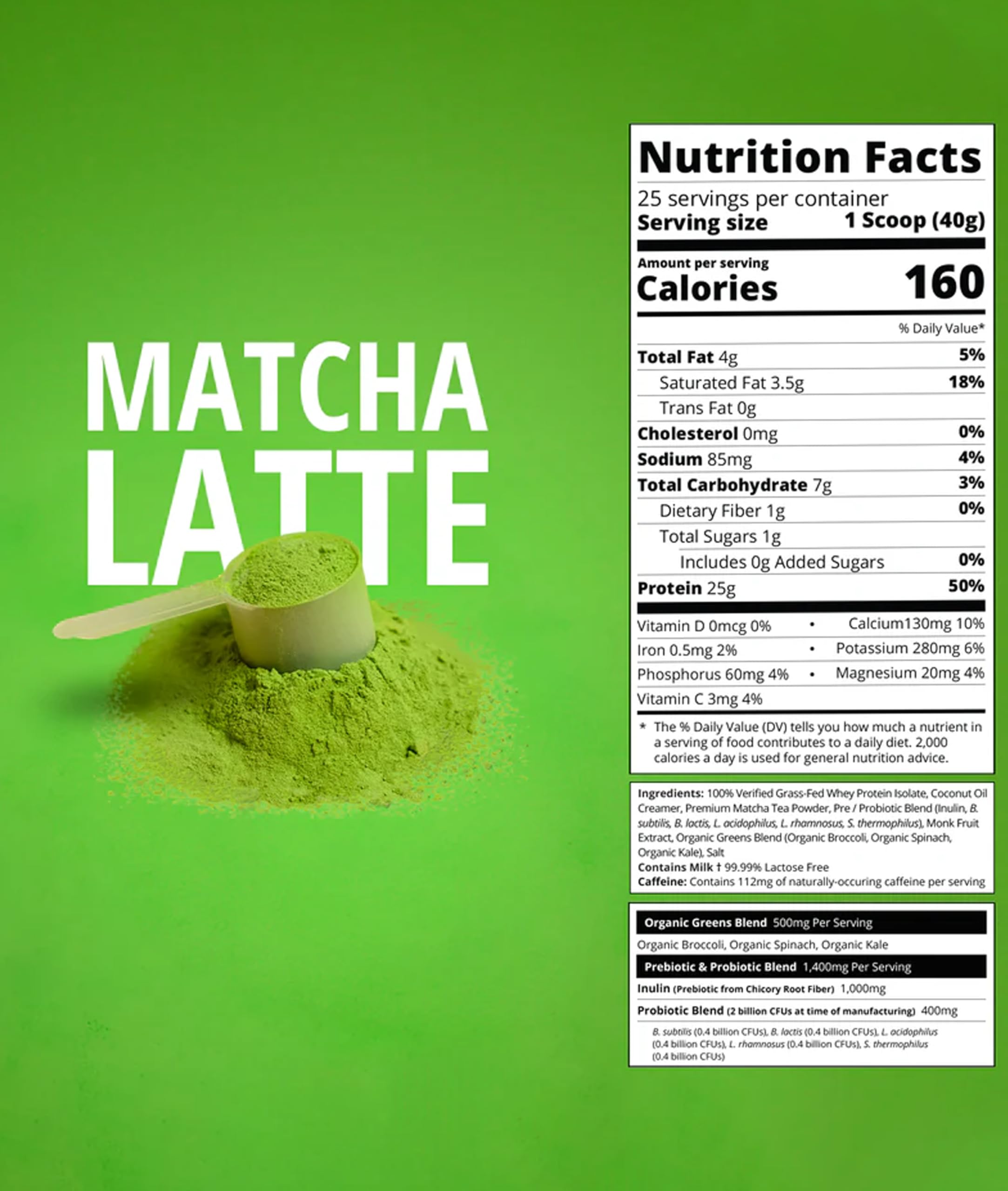 Pour-ready shake in glass shows creamy texture and matcha aroma.