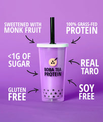 Boba Tea Protein scoop with measuring spoon enables precise daily portions.