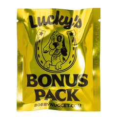 Inside, Bobby Nugget bag hints at Lucky's bonus prize