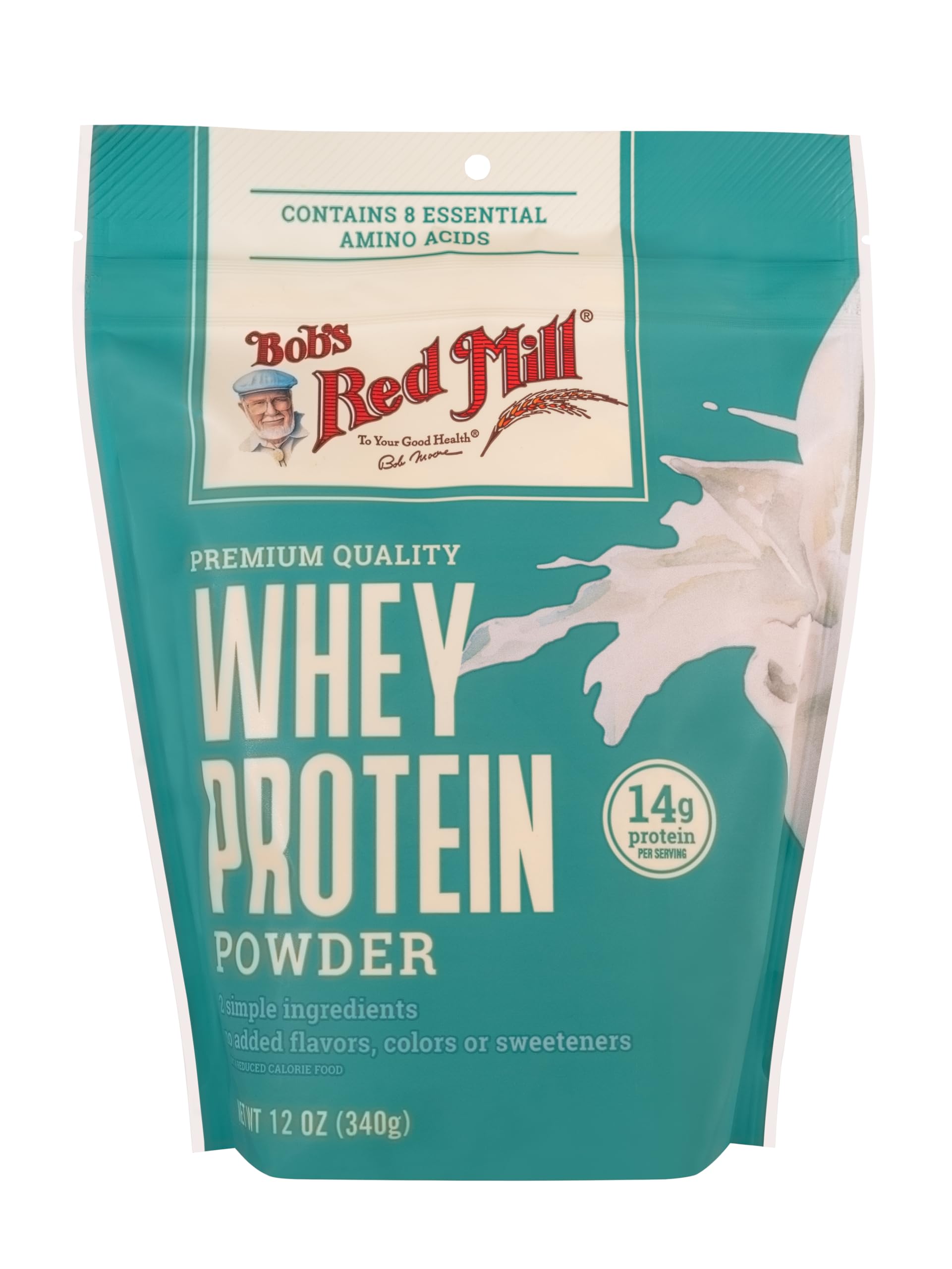 Bob's Red Mill whey protein concentrate ready for smoothie ingredients like frozen fruit.