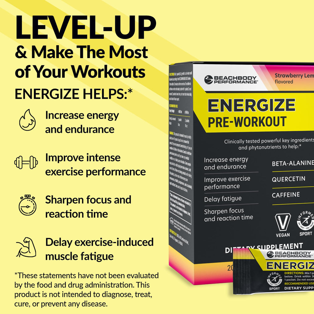 BODi Energize on-the-go energy stick boosts motivation before workouts.