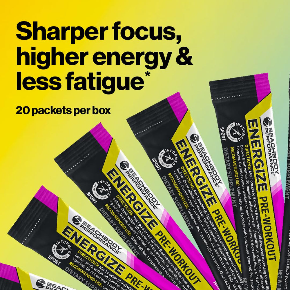 Glass with mixed-berry Energize and water showing a crisp energy mix