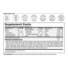 BODi Shakeology vegan protein ingredients close-up showing plant-based blend.