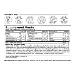 BODi vegan protein blend supports lean muscle and fullness between meals.