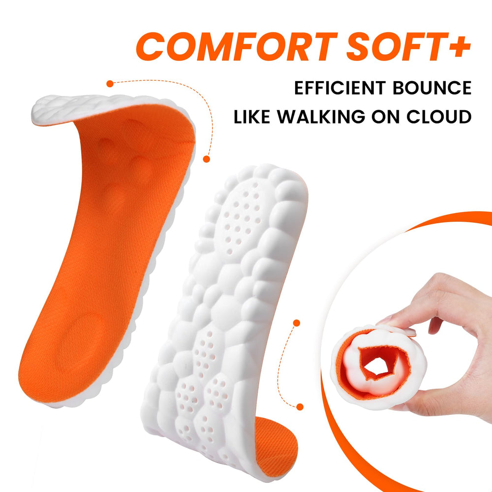 Bodluar Steppers U-shaped heel cup enhances shock absorption and stability