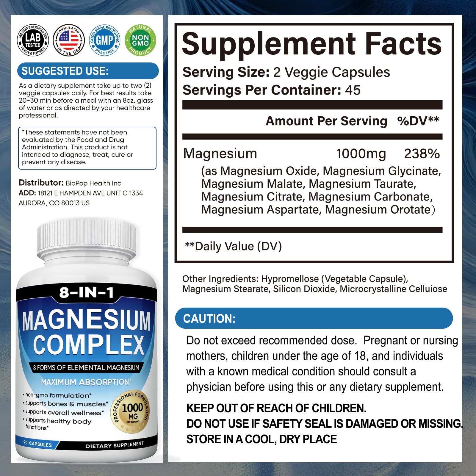Capsules being poured for easy daily use and routine integration.