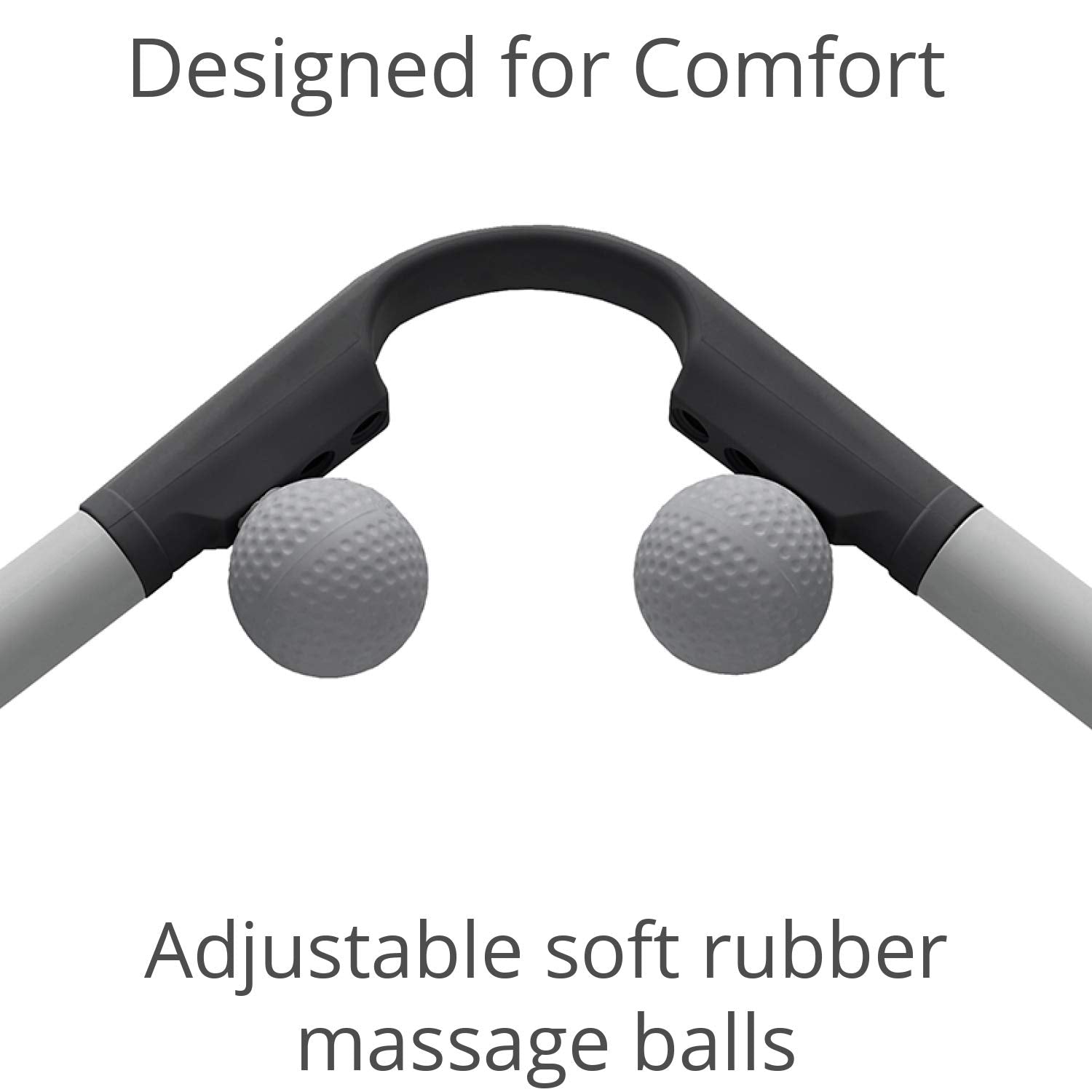 Body Back AccuMassage travel-compact design fits in bags for on-the-go relief.