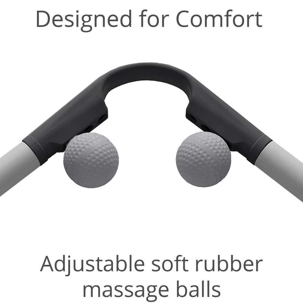 Body Back AccuMassage travel-compact design fits in bags for on-the-go relief.