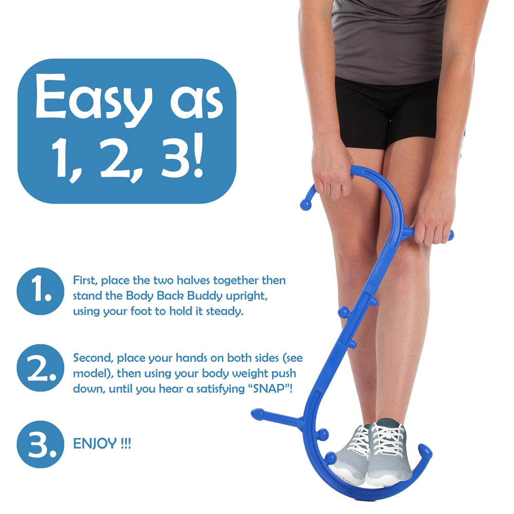 Body Back Buddy eleven knobs offer varied pressure for precise muscle work.