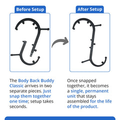 Assembled Body Back Buddy Classic held in hand for on-the-go relief.