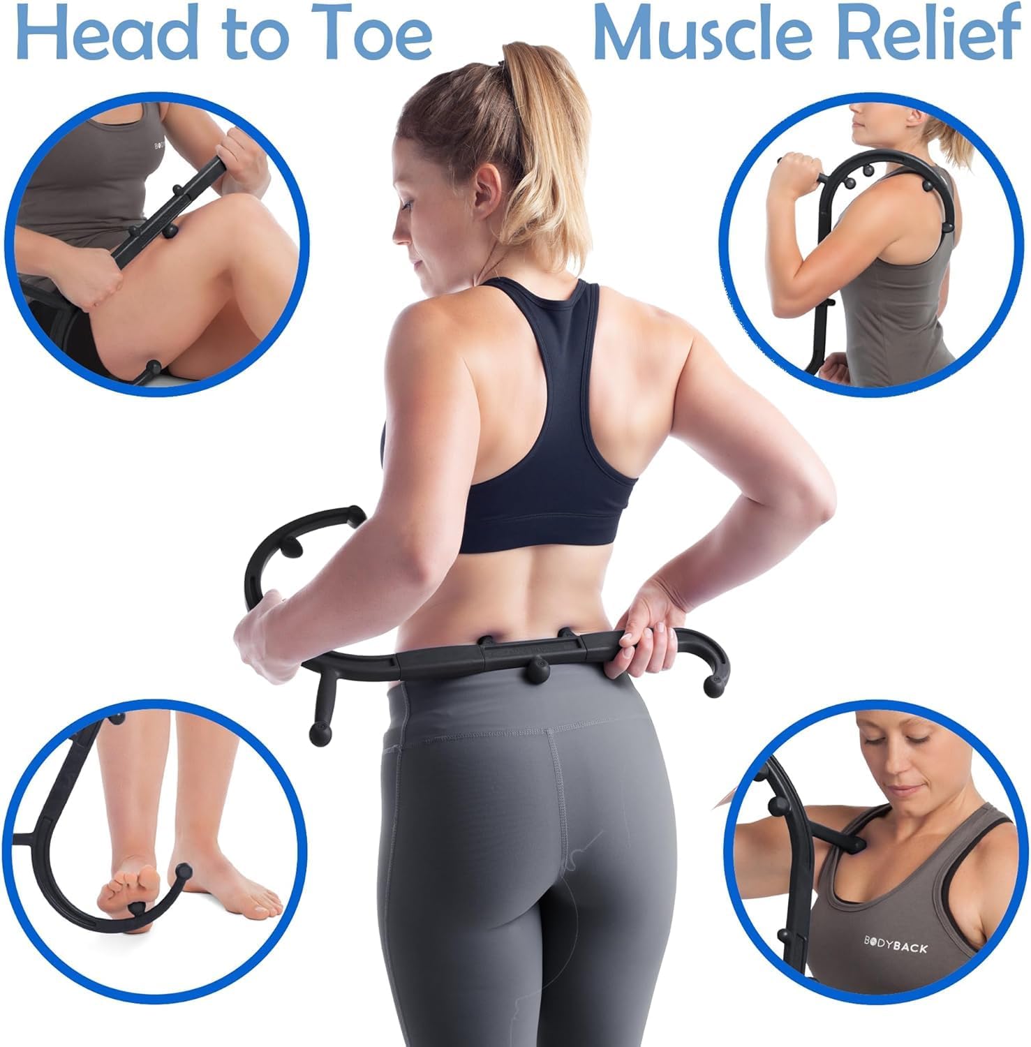 Two-piece construction of Body Back Buddy Classic snaps together easily.
