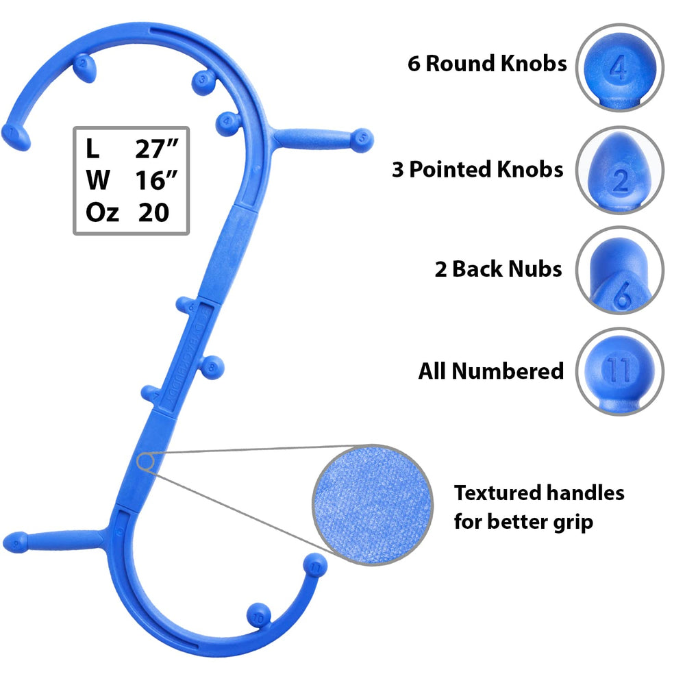 Body Back Buddy Elite acorn knob: deep tissue work for tight spots.