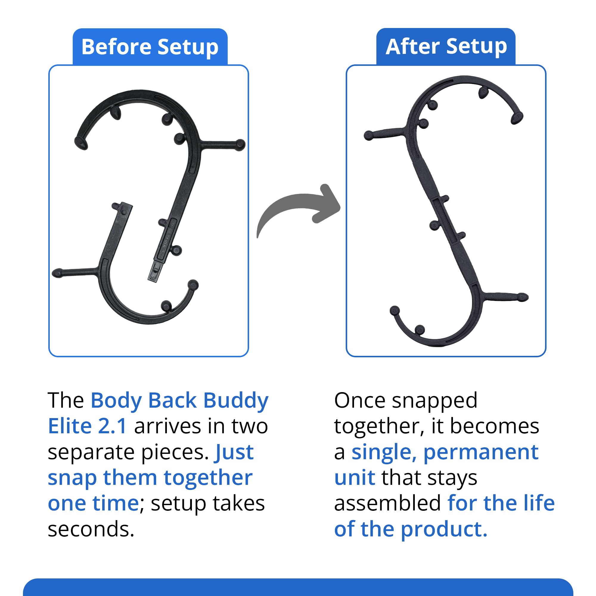 Body Back Buddy Elite portable design for travel-friendly back care.