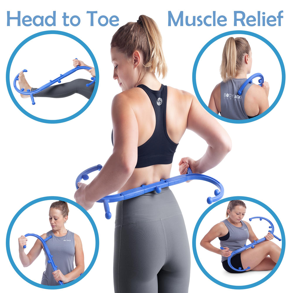 Body Back Buddy nub knobs focus pressure on the lower back area.