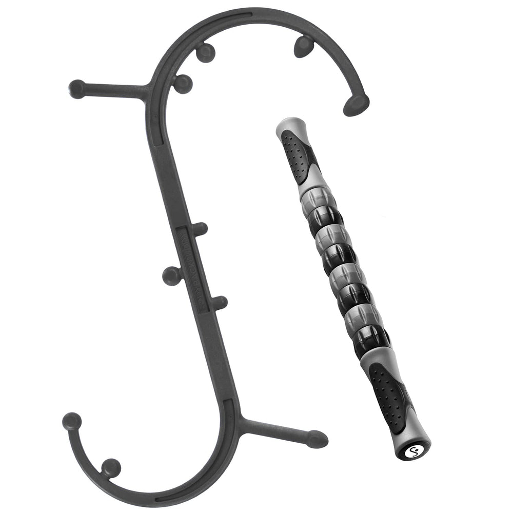 Body Back Buddy two-hook design targets key trigger points for precise at-home relief.